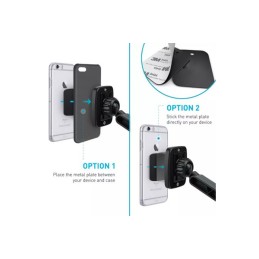 SUPORT TELEFON AUTO MAGNETIC CU FIXARE PE BORD/PARBRIZ CU VENTUZA