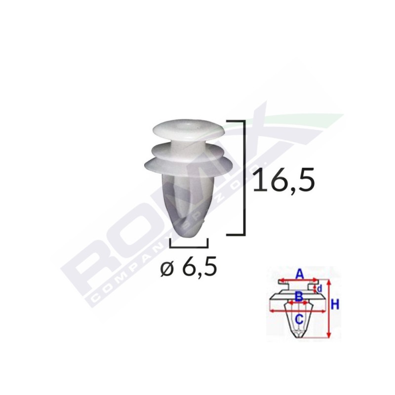 CLIPS CAPAC OGLINDA PENTRU OPEL SET 10 BUC