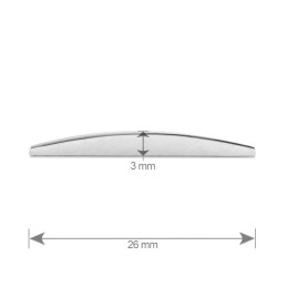 ORNAMENT AUTO 3D. CIFRA 0. 26 MM. CROMAT