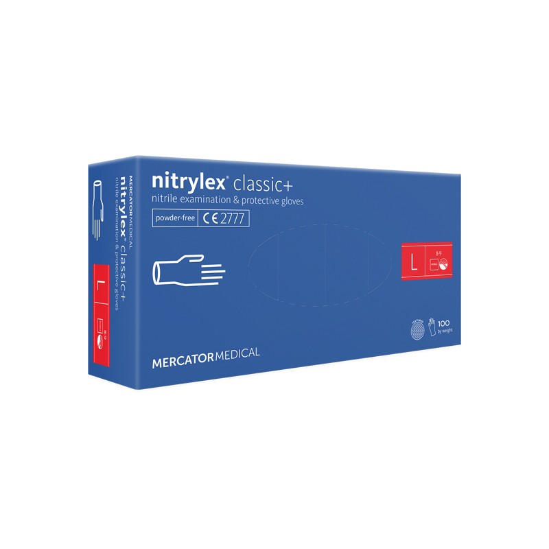 MANUSI PROTECTIE ALBASTRE DIN NITRIL CLASSIC L SET 100BUC NITRYLEX