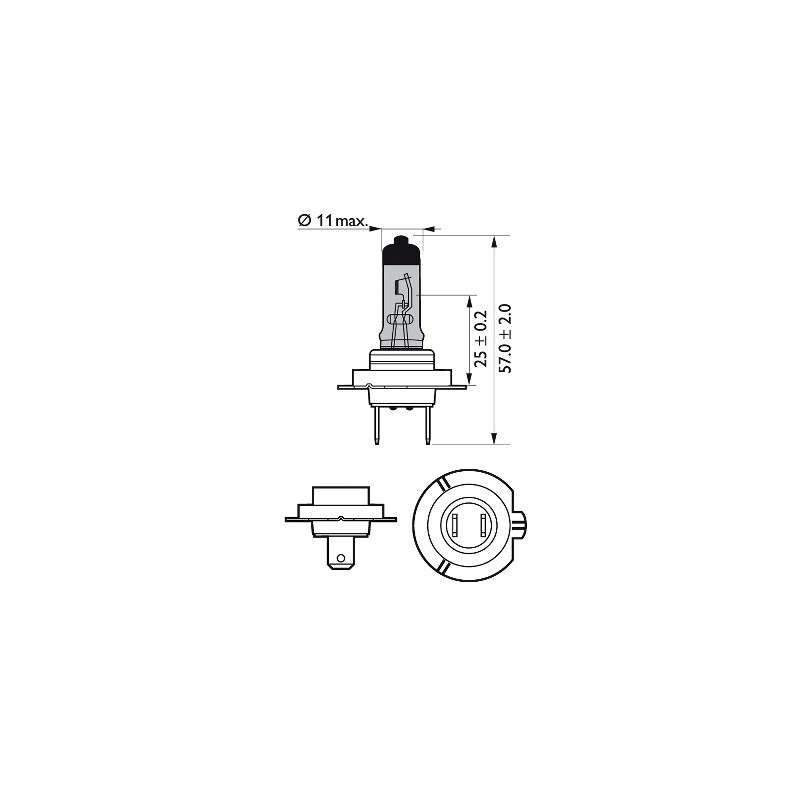 BEC FAR H7 55W 12V WHITE VISION ULTRA (blister) PHILIPS