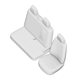 SET HUSE SCAUN UMBRELLA PENTRU VW T6 (2+1) TRANSPORTER VAN 2016-