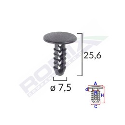 CLIPS TAPITERIE PENTRU FIAT/LANCIA/ALFA ROMEO SET 25 BUC
