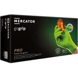 MANUSI DIN NITRIL CULOARE VERDE STRUCTURA DIAMANTATA XL SET 50BUC