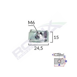 CLIPS METALIC FIXARE PENTRU AUDI/BMW SI UNIVERSAL SET 10 BUC