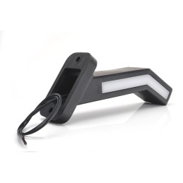 LAMPA GABARIT LED CU BRAT 1165L W168.1, 12V-24V, POZITIE ALB / ROSU / PORTOCALIU STANGA WAS