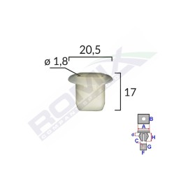 CLIPS TAPITERIE SET 10 BUC