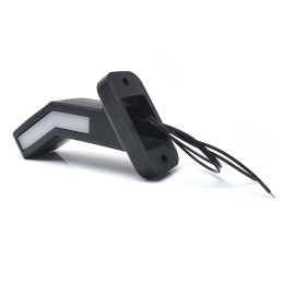 LAMPA GABARIT LED CU BRAT 1167P W168.2, 12V-24V, POZITIE ALB / ROSU / PORTOCALIU DREAPTA WAS