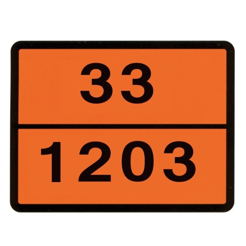 PLACA ADR 33-1203 30X40 CM PETROL HICO
