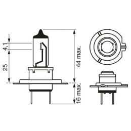 SET 2 BECURI 12V H7 55W PURE LIGHT BOSCH