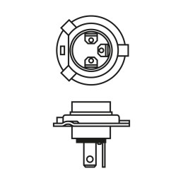 BEC 12V H4 60W / 55W PURE LIGHT BOSCH