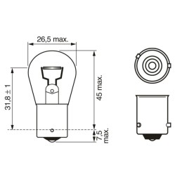 BEC 12V PY21W 21W ECO SET 10 BUC BOSCH