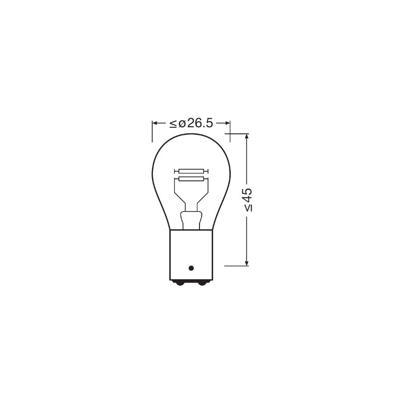 BEC 12V P21/5W ORIGINAL SET 10 BUC OSRAM