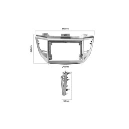 Rama Navigatie 9Inch cu cablaj si modul canbus Hyundai Tucson 2015-2018 Rama Navigatie 9Inch cu cablaj si modul canbus Hyundai Tucson 2015-2018