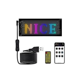 Afisaj LED programabil Eyes Devil, control Bluetooth si telecomanda, USB 5V, 192x898mm