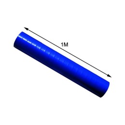 Furtun silicon drept cu insertie textila Ø48mm x 1m pentru tuning auto