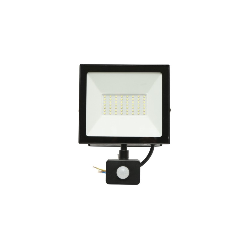 Proiector led 50W, 4500lm, 6400K, IP44 alimentare 220V-240V cu senzor de miscare Proiector led 50W, 4500lm, 6400K, IP44 alimentare 220V-240V cu senzor de miscare