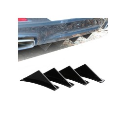 Set ornament splitter pentru bara spate culoare Negru Set ornament splitter pentru bara spate culoare Negru