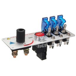 Panou cu 3 intrerupatoare ,buton pornire cu releu si cablaj