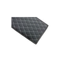 Covoras tunel imitatie piele negru cusatura gri 25x60cm Covoras tunel imitatie piele negru cusatura gri 25x60cm