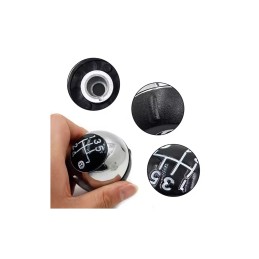 Maner schimbator auto din plastic Fiat 500 2012-2018 cu 2 adaptoare pentru 5 si 6 viteze