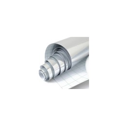 Folie auto Crom Argintiu cu tehnologie de eliminare a bulelor 1. 5mx1m Folie auto Crom Argintiu cu tehnologie de eliminare a bulelor 1. 5mx1m