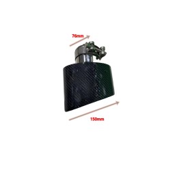 Ornament toba universal carcasa din carbon 76mm x 150mm