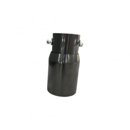 Ornament toba inox PREMIUM 7656B negru crom