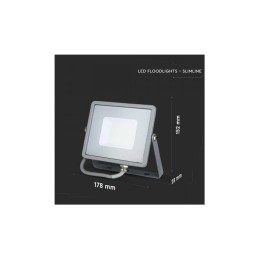 Proiector LED 20W Cip SAMSUNG SMD Corp Gri 6400K