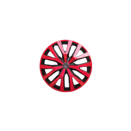 Set 4 capace roti model EVO negru+rosu 15Inch