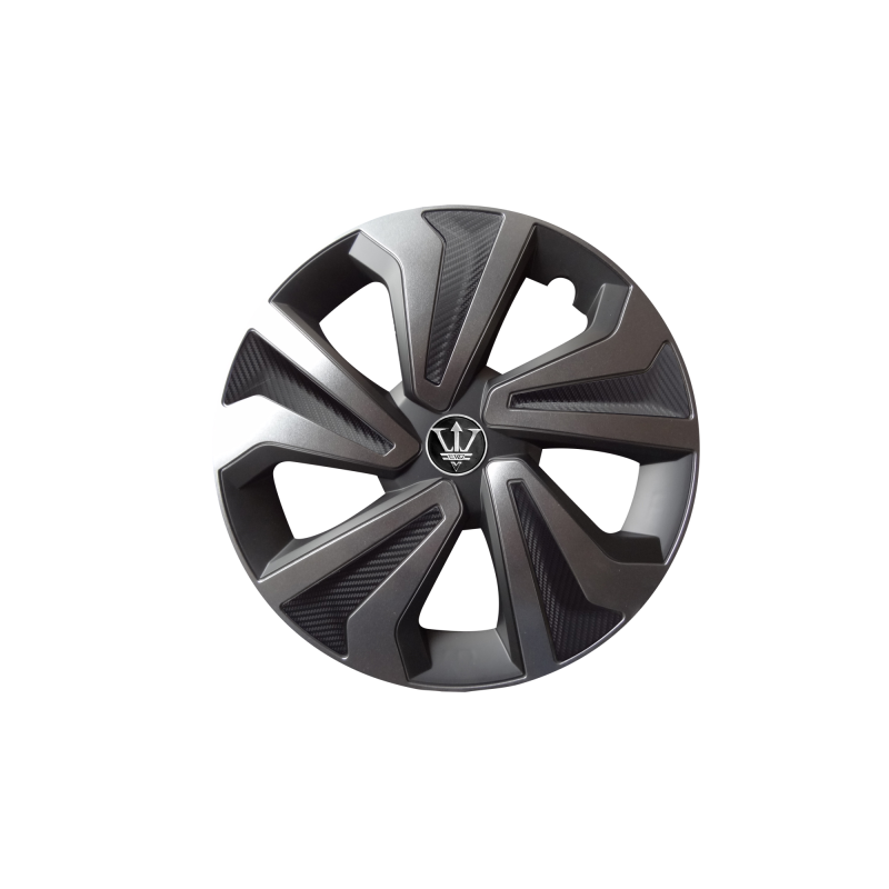 Set 4 capace roti model EVO negru+gri antracit 16Inch