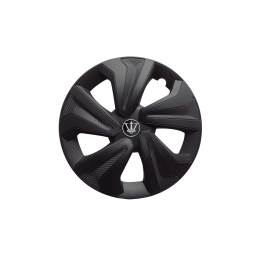 Set 4 capace roti model EVO negru mat 16Inch