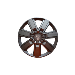 Set 4 capace roti model EVO negru mat 15Inch