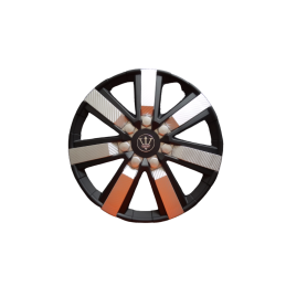 Set 4 capace roti model EVO negru+argintiu 15Inch