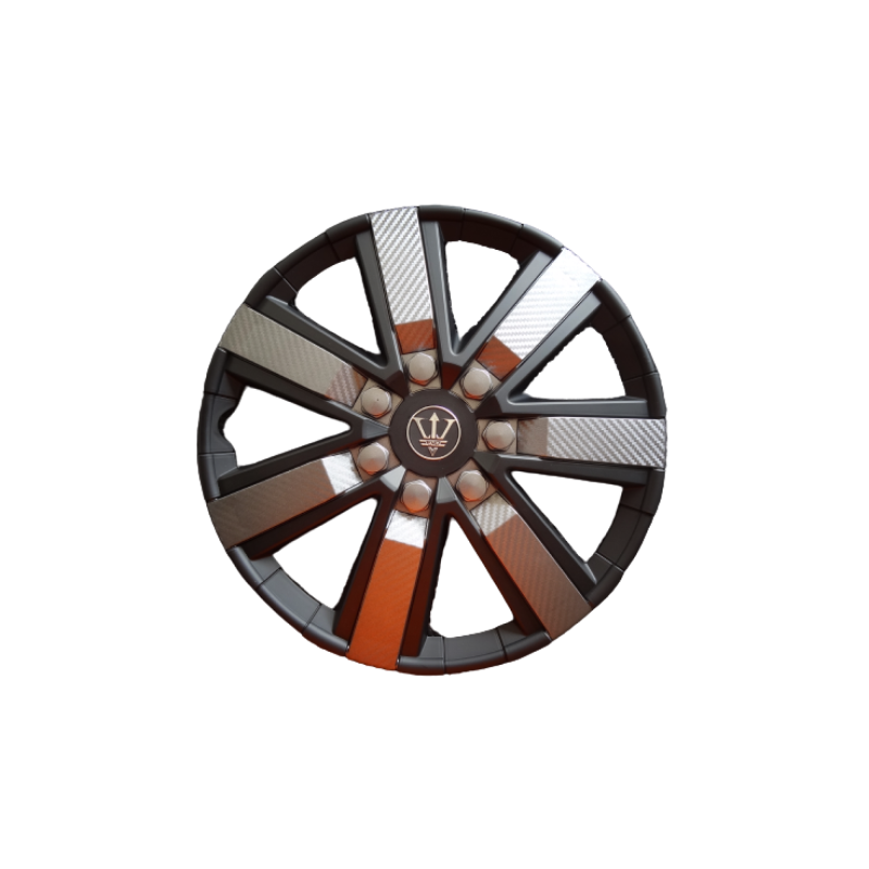 Set 4 capace roti model EVO negru+gri antracit 15Inch