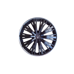 Set 4 capace roti model EVO negru+argintiu 15Inch