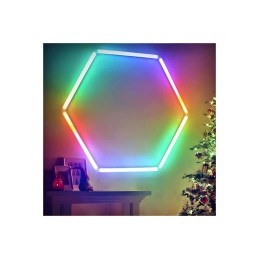 Set lumini LED hexagonale 42W 6000K alb rece pentru garaj/atelier