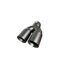 Ornament toba inox dublu universal negru mat diametru 76mm