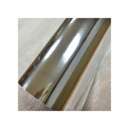 Folie auto autocolant PVC cromata argintiu oglinda 1.52m x 1m cu tehnologie eliminare bule