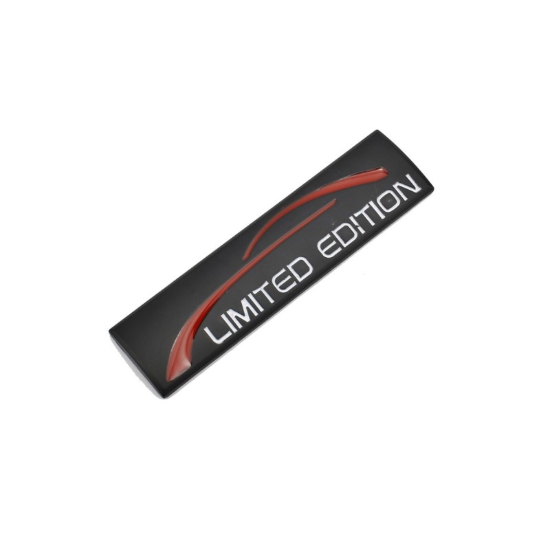Ornament metalic auto "Limited Edition" cromat 9x2.4cm