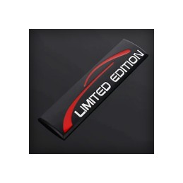 Ornament metalic auto "Limited Edition" cromat 9x2.4cm