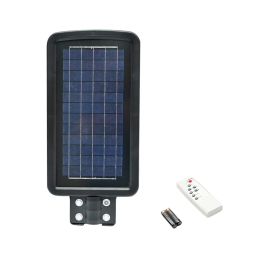 Lampa LED cu prindere pe stalp pentru iluminat stradal 6V/60W cu panou solar monocristalin si senzor de miscare