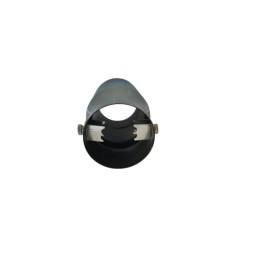 Ornament toba inox Premium, model tesit cu perforatii, intrare 6.5 cm, iesire 6.9 cm, lungime 15 cm