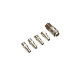 Set 5 cuple rapide 1/4 BSPT pentru furtunuri aer comprimat si scule pneumatice Crownman