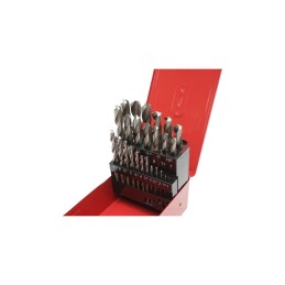 Set 25 burghie elicoidale 1–13mm pentru metal cu tija cilindrica