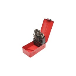 Set 25 burghie elicoidale 1–13mm pentru metal cu tija cilindrica