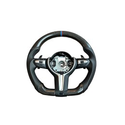Volan sport piele si carbon compatibil cu modelele BMW