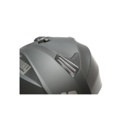 Casca moto tip jet neagra model urban cu viziera transparenta si ochelari de soare marimea XL
