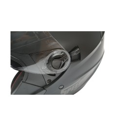 Casca moto tip jet neagra, model urban cu viziera transparenta si ochelari de soare, marimea L