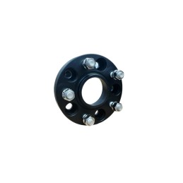 Distantier jante auto 5x120 25mm negru prindere dubla cu piulite incluse M14x1.5 74.1–72.6